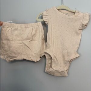 H&M Cream Organic Cotton Baby Garment